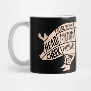 Pork meat cut map Mug